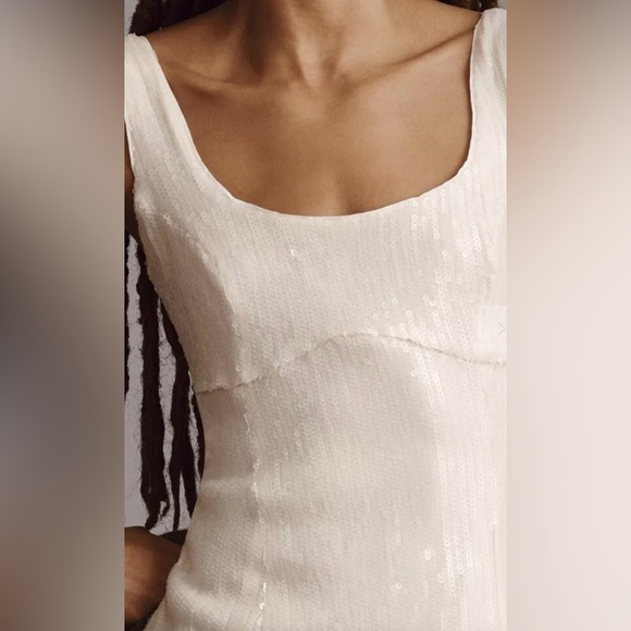 Anthropologie Pilcro Sequin Midi Dress Size Large $168 New - Picture 3 of 6